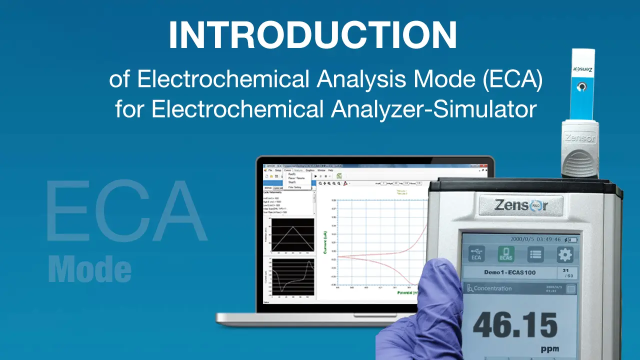 電化學模擬器/分析儀/工作站的電化學分析模式介紹影片-Zensor
                                    R&D-ECAS100