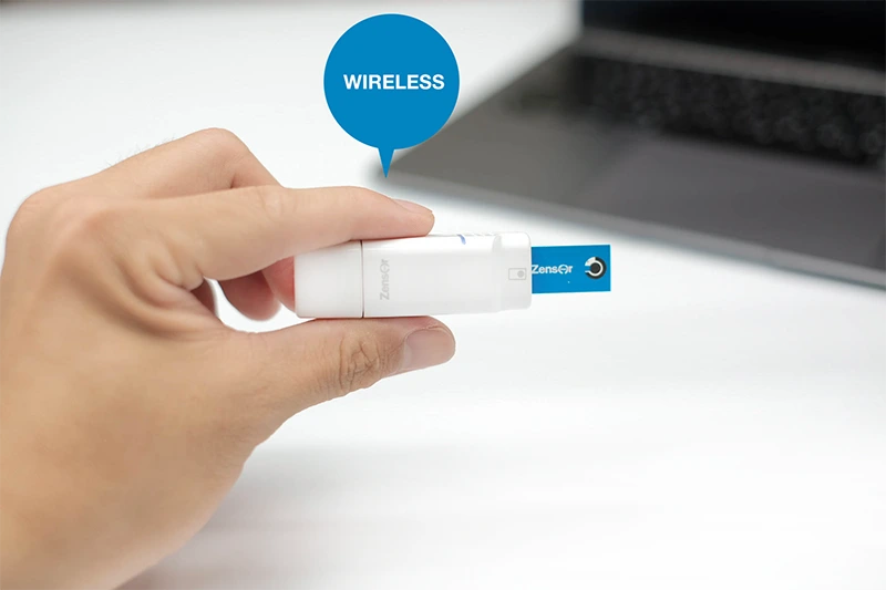 只有手指大小的無線電化學分析儀/工作站/恆電位儀-Zensor
                                                        R&D-ECWP100