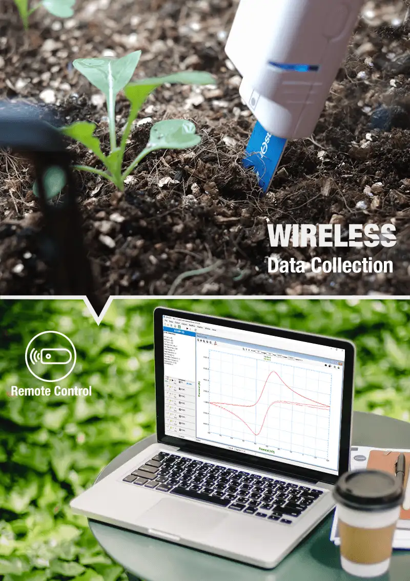 Application for outdoor, smart farm/home/ medical, IoT sensors， wireless
potentiostat -Zensor R&D ECWP100-single
