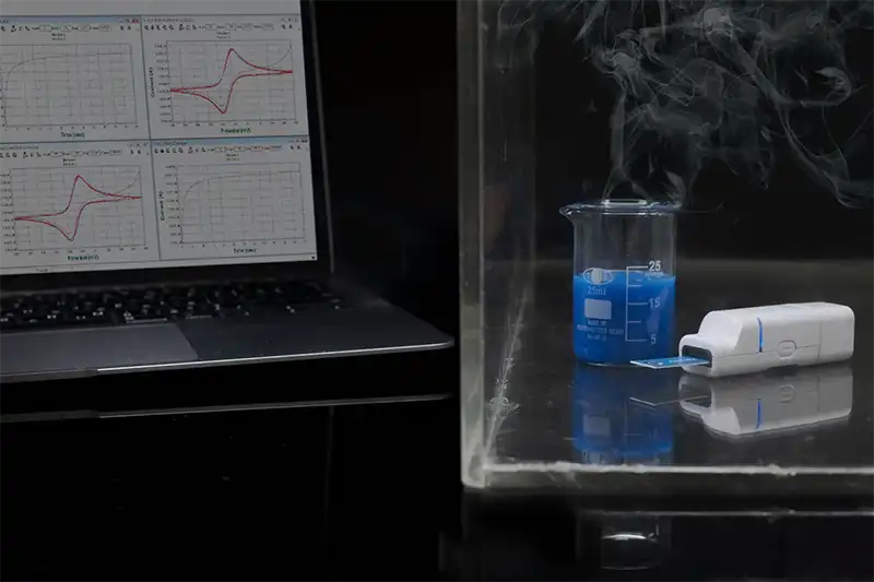 可放入極小密閉空間（手套箱，無菌箱）的無線電化學分析儀/工作站/恆電位儀-Zensor
                                R&D-ECWP100