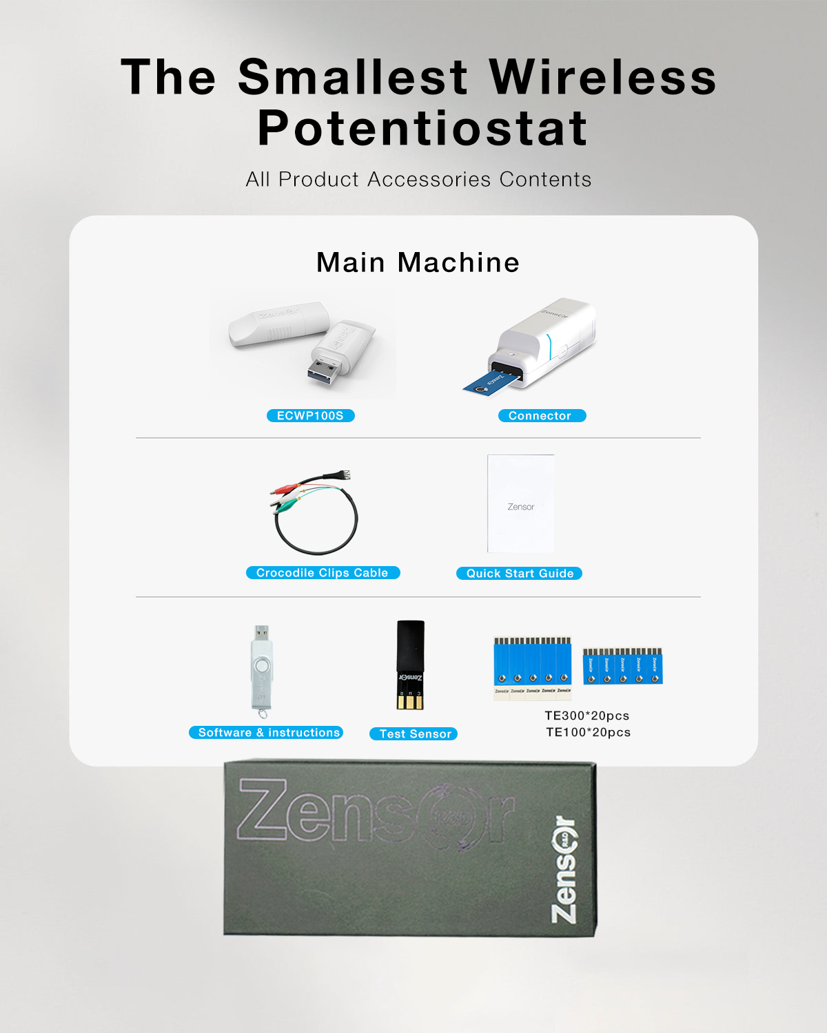  items of wireless
potentiostat -Zensor R&D ECWP100-single