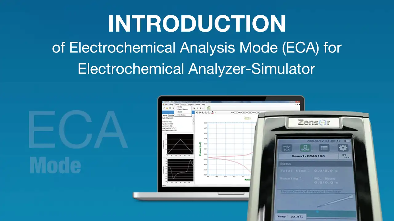 電化學模擬器/分析儀/工作站的電化學分析模式介紹影片-Zensor R&D-ACIP100